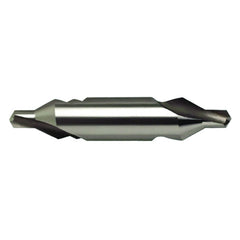 #1 × 38 mm OAL 60 Degree HSS Center Drill Form A Bright - All Tool & Supply