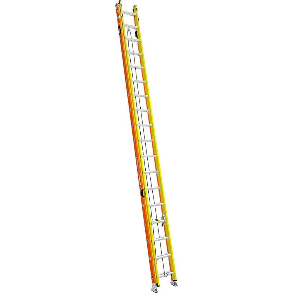 Werner - Extension Ladders; Type: Extension Ladder ; Height (Feet): 36.000 ; Material: Fiberglass ; Load Capacity (Lb.): 300.000 ; Industry Rating: Type IA ; Rung Type: Triangular - Exact Industrial Supply