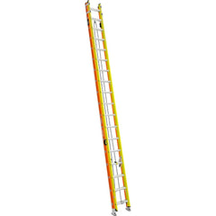 Werner - Extension Ladders; Type: Extension Ladder ; Height (Feet): 36.000 ; Material: Fiberglass ; Load Capacity (Lb.): 300.000 ; Industry Rating: Type IA ; Rung Type: Triangular - Exact Industrial Supply