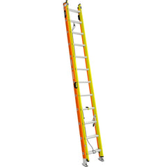 Werner - Extension Ladders; Type: Extension Ladder ; Height (Feet): 24.000 ; Material: Fiberglass ; Load Capacity (Lb.): 300.000 ; Industry Rating: Type IA ; Rung Type: Triangular - Exact Industrial Supply