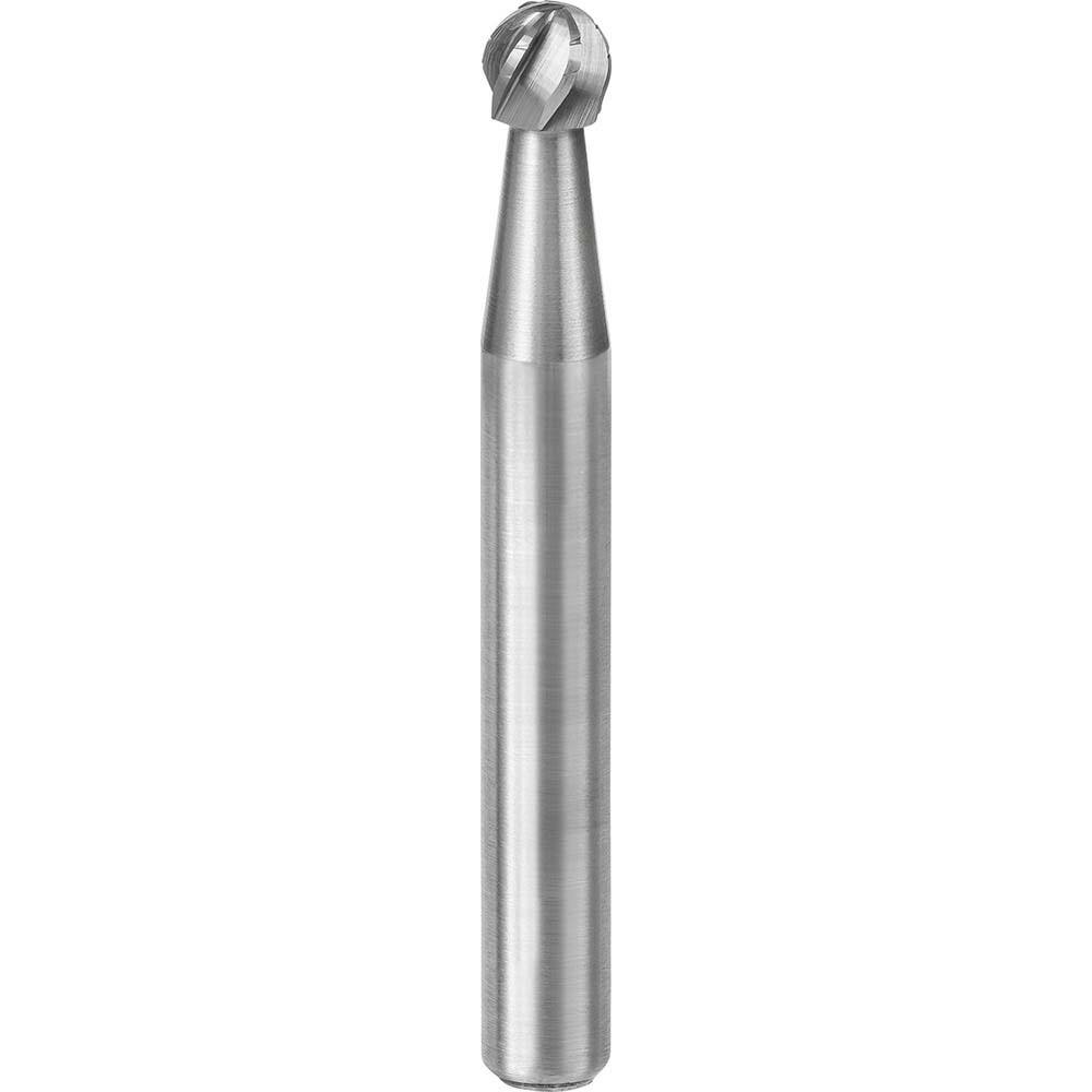 SGS Pro - SD-1, 1/4" Cut Diam, 1/4" Shank Length, NG6, Tungsten Carbide Ball Burr - Exact Industrial Supply