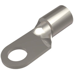 Burndy - Ring Terminals; Terminal Type: Ring Tongue ; Insulation Type: NonInsulated ; Connection Type: Compression ; Compatible Wire Size (AWG): 2/0 (Strand) ; Stud Size (Inch): 1/4 ; Color: Tin - Exact Industrial Supply