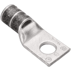 Burndy - Ring Terminals; Terminal Type: Rectangle ; Insulation Type: NonInsulated ; Connection Type: Compression ; Compatible Wire Size (AWG): 2 ; Stud Size (Inch): 1/4 ; Color: Brown - Exact Industrial Supply