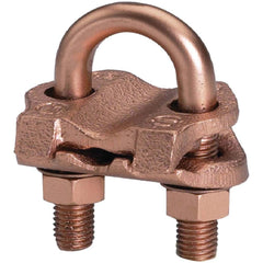 Burndy - Grounding Clamps; Clamp Type: Grounding Clamp ; Compatible Rod Diameter (Inch): 4-4-1/2 ; Maximum Compatible Pipe Size (Inch): 4 ; Compatible Wire Size (AWG): 2/0 ; Compatible Wire Size (kcmil): 250 ; Overall Length (Inch): 1.81 - Exact Industrial Supply