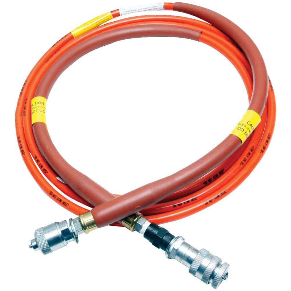 Burndy - Hydraulic Hose; Inside Diameter (Inch): 1/4 ; Working Pressure (psi): 10000.000 ; Hose Length (Feet): 25.00 ; Overall Length (Inch): 300 ; Hose Size: 1/4 ; Material: Non-Conductive Hose - Exact Industrial Supply