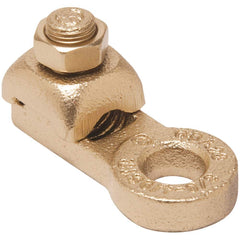 Burndy - Ring Terminals; Terminal Type: Rectangle ; Insulation Type: NonInsulated ; Connection Type: Lug ; Compatible Wire Size (kcmil): 600-800 ; Stud Size (Inch): 1 ; Color: Copper - Exact Industrial Supply