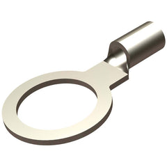 Burndy - Ring Terminals; Terminal Type: Ring Tongue ; Insulation Type: NonInsulated ; Connection Type: Compression ; Compatible Wire Size (AWG): 2 ; Stud Size (Inch): 3/8 ; Color: Tin - Exact Industrial Supply