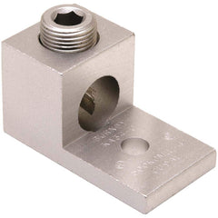 Burndy - Ring Terminals; Terminal Type: Rectangle ; Insulation Type: NonInsulated ; Connection Type: Lug ; Compatible Wire Size (AWG): 6 (Strand) ; Compatible Wire Size (kcmil): 300 ; Stud Size (Inch): 5/16 - Exact Industrial Supply