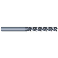 Eliminator - Square End Mills; Mill Diameter (Inch): 3/4 ; Mill Diameter (Decimal Inch): 0.7500 ; Number of Flutes: 4 ; Length of Cut (Inch): 3 ; Material: Solid Carbide ; Finish/Coating: AlCrN - Exact Industrial Supply