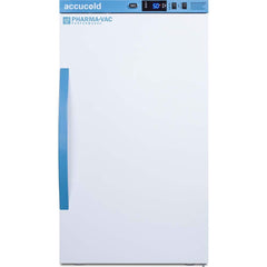 Accucold - Laboratory Refrigerators and Freezers; Type: Pharmacy, Medical-Laboratory Refrigerator ; Volume Capacity: 3 Cu. Ft. ; Minimum Temperature (C): 2.00 ; Maximum Temperature (C): 8.00 ; Width (Inch): 19.75 ; Depth (Inch): 22.63 - Exact Industrial Supply