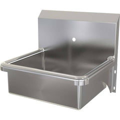 SANI-LAV - Sinks; Type: Wall Mounted Wash Sink ; Outside Length: 20 (Inch); Outside Width: 17-1/2 (Inch); Outside Height: 16-1/2 (Inch); Inside Length: 17 (Inch); Inside Width: 14 (Inch) - Exact Industrial Supply