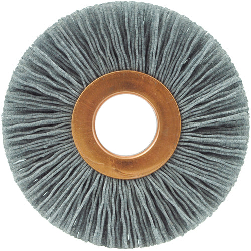 2 1/2″ Diameter-5/8″ Arbor Hole - Abrasive Nylon-Copper Center Straight Nylox Wheel - All Tool & Supply