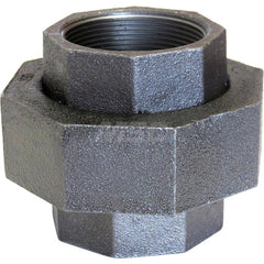 Black Union: 1-1/4″, 300 psi, Threaded Malleable Iron, Galvanized Finish, Class 300