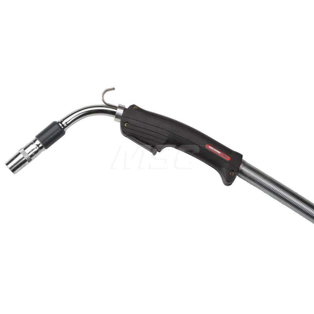 MIG Welding Guns; For Use With: Magnum ™ PRO; Length (Feet): 15 ft. (4.57m); Handle Shape: Curved; Neck Type: Rotatable; Trigger Type: Standard; For Gas Type: CO2; For Wire Type: Flux Core; Solid