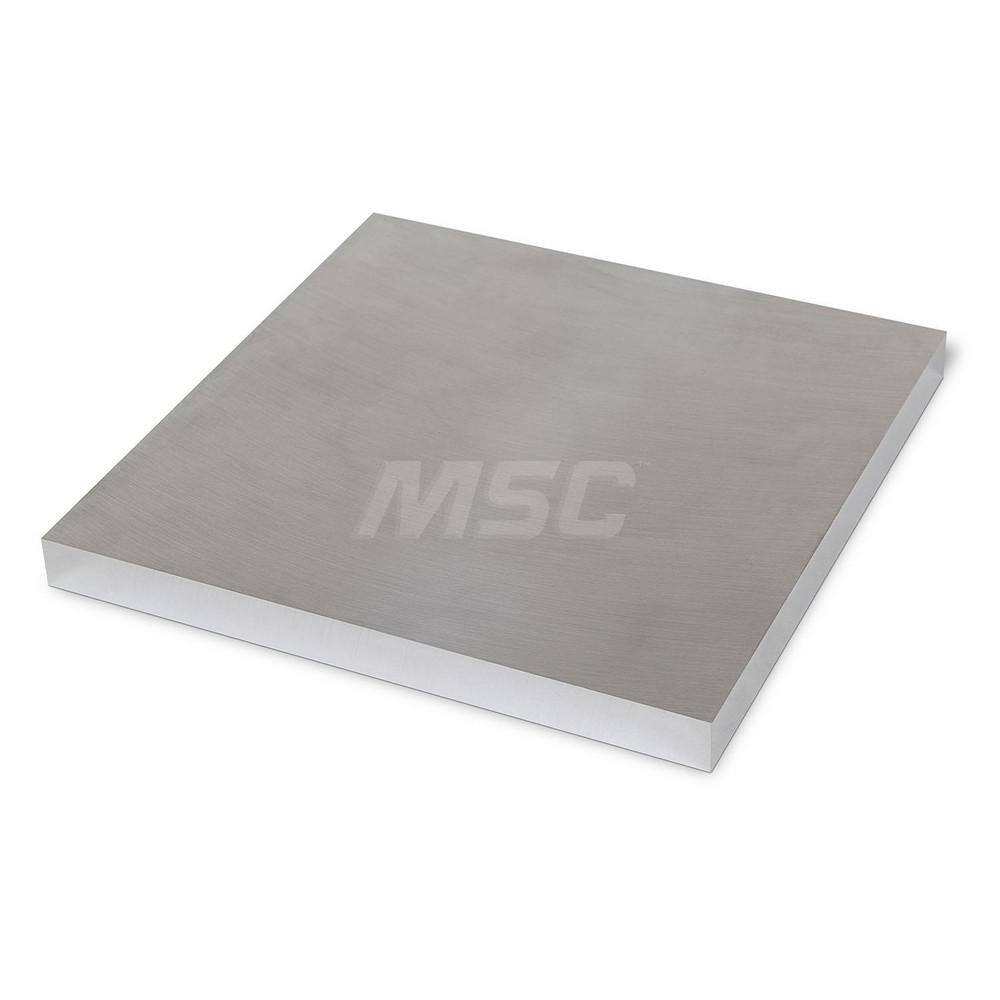 Aluminum Precision Sized Plate: Precision Ground & Milled, 8″ Long, 8″ Wide, 1″ Thick, Alloy 6061