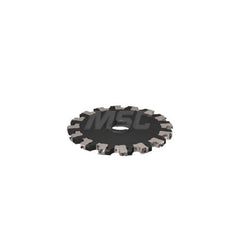 Indexable Slotting Cutter: 0.669'' Cutting Width, 10'' Cutter Dia, Arbor Hole Connection, 3.42'' Depth of Cut, 2'' Hole, Right Hand Cut Screw, Uses 16 XNHQ Inserts, 8 Teeth, Staggered, Positive, Steel, Ni Finish