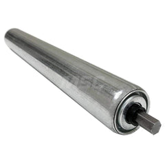 Roller Skids; Roller Material: Galvanized Steel; Load Capacity: 386; Color: Chrome; Finish: Natural; Compatible Surface Type: Smooth; Roller Length: 28.8750 in; Roller Width: 1.9000; Roller Height: 1.9000 in; Roller Diameter: 1.9000; Overall Height: 1.900