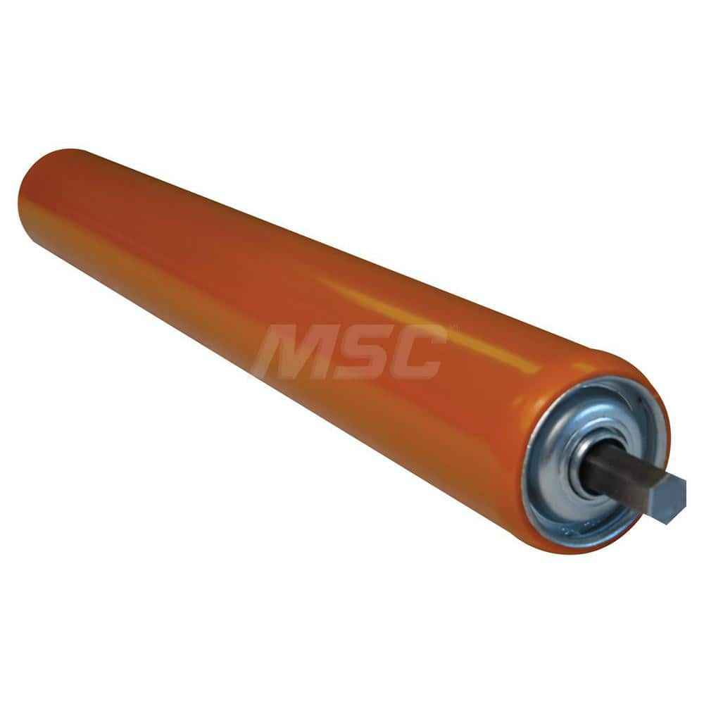 Roller Skids; Roller Material: Galvanized Steel; Load Capacity: 270; Color: Orange; Finish: Natural; Compatible Surface Type: Smooth; Roller Length: 15.0000 in; Roller Width: 1.9000; Roller Height: 1.9000 in; Roller Diameter: 1.9000; Overall Height: 1.900