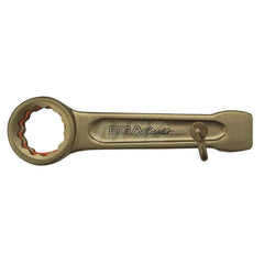 Box End Striking Wrench: 41 mm, 12 Point, Single End 220 mm OAL, Beryllium & Copper, Satin Finish