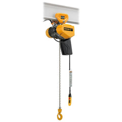 Electric Hoists; Work Load Limit: 0.25 TON; Controller: Pendant; Mount Type: Push Trolley; Brake Type: Load; Lifting Speed: 56 ft/min