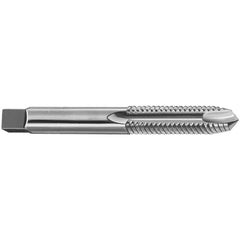 Straight Flutes Tap: #8, UNC, 4 Flutes, Taper, 2B, High Speed Steel, Chrome Finish 3/4″ Thread Length, Right Hand, H3