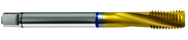 M24x3.0 6H 4-Flute Cobalt Blue Ring Semi-Bottoming 15 degree Spiral Flute Tap-TiN - All Tool & Supply