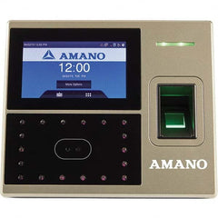 Amano - Time Clocks & Time Recorders Punch Style: Biometric Power Source: 100 to 240 V @ 50 to 60 Hz - All Tool & Supply