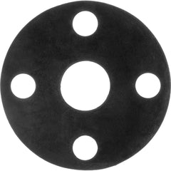 USA Sealing - Flange Gasketing; Nominal Pipe Size: 2-1/2 (Inch); Inside Diameter (Inch): 2-7/8 ; Thickness: 1/8 (Inch); Outside Diameter (Inch): 7-1/2 ; Material: Buna-N Rubber ; Color: Black - Exact Industrial Supply