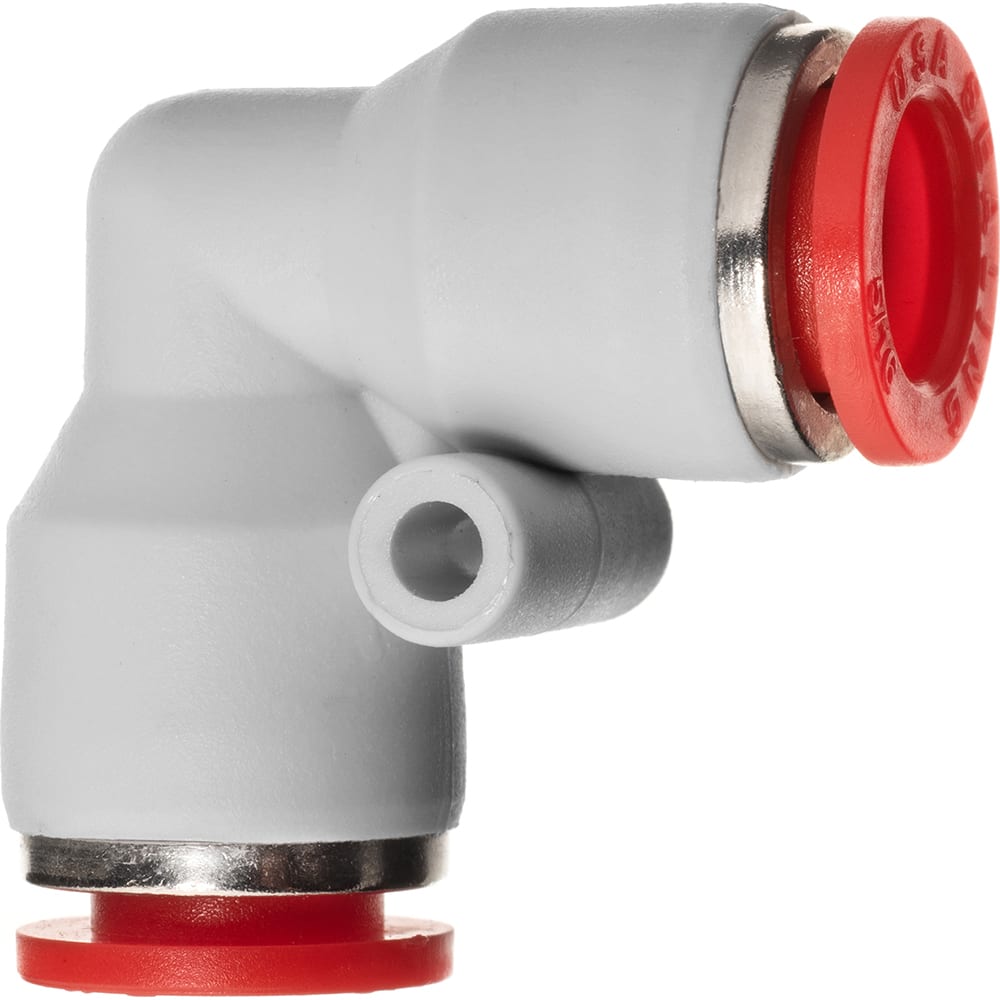 USA Sealing - Plastic Push-To-Connect Tube Fittings Type: Reducing Union Elbow Tube Outside Diameter (Inch): 1/4 x 5/32 - All Tool & Supply