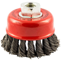 Norton - 2-3/4" Diam 5/8-11 Threaded Arbor Carbon Steel Fill Cup Brush - All Tool & Supply