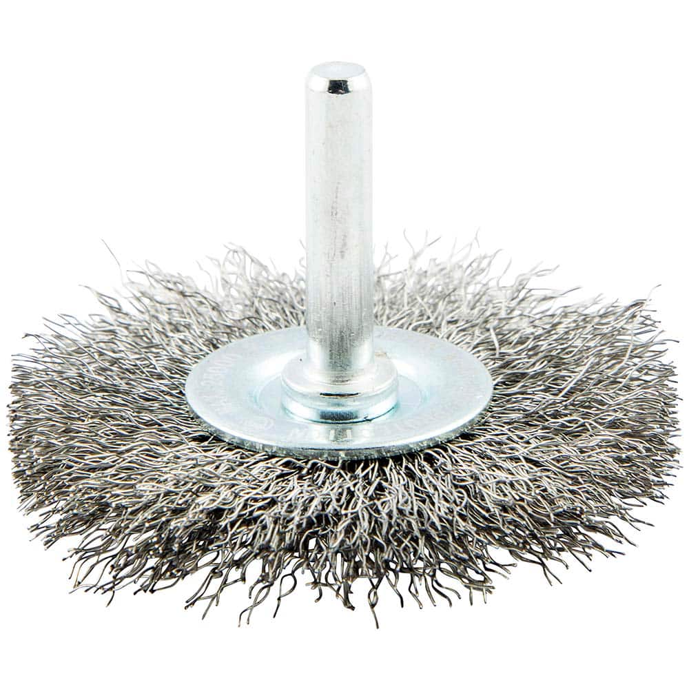 Norton - 2-1/2" OD, Crimped Carbon Wheel Brush - All Tool & Supply