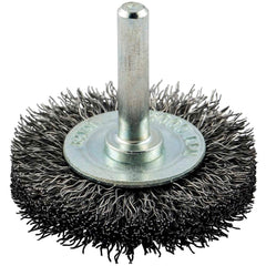 Norton - 2" OD, Crimped Carbon Wheel Brush - All Tool & Supply