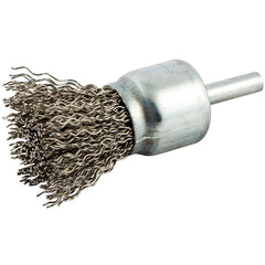 Norton - End Brushes Brush Diameter (Inch): 1 Fill Material: Carbon Steel - All Tool & Supply