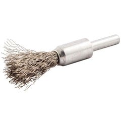 Norton - End Brushes Brush Diameter (Inch): 1/2 Fill Material: Stainless Steel - All Tool & Supply