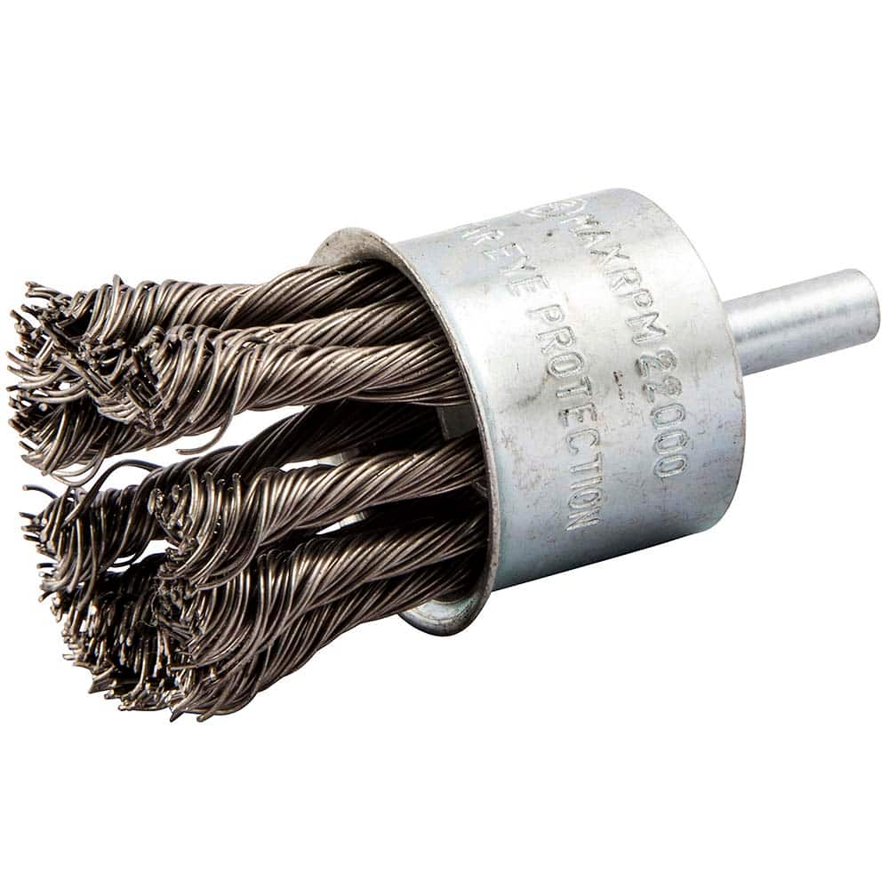 Norton - End Brushes Brush Diameter (Inch): 1-1/8 Fill Material: Carbon Steel - All Tool & Supply