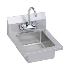 ELKAY - Stainless Steel Sinks Type: Hand Sink Wall Mount w/Manual Faucet Outside Length: 14 (Inch) - All Tool & Supply