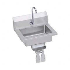 ELKAY - Stainless Steel Sinks Type: Hand Sink Wall Mount w/Knee Valve Outside Length: 18 (Inch) - All Tool & Supply