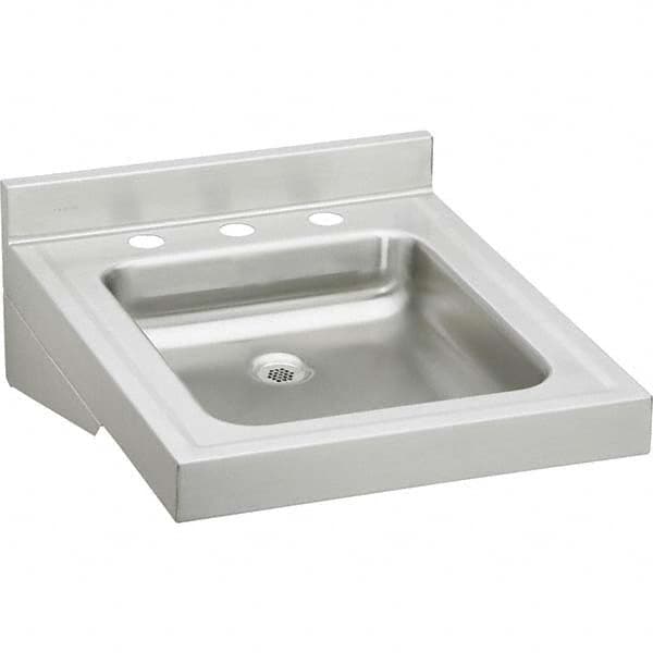 ELKAY - Stainless Steel Sinks Type: Lavatory Sink-Wall Hung Outside Length: 19 (Inch) - All Tool & Supply