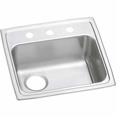 ELKAY - Stainless Steel Sinks Type: Drop In Sink Outside Length: 19-1/2 (Inch) - All Tool & Supply