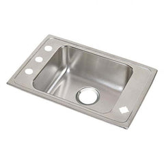 ELKAY - Stainless Steel Sinks Type: Drop In Sink Outside Length: 25 (Inch) - All Tool & Supply