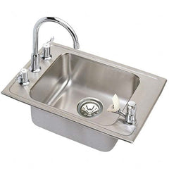 ELKAY - Stainless Steel Sinks Type: Drop In Sink Outside Length: 25 (Inch) - All Tool & Supply