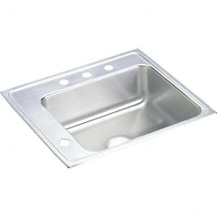 ELKAY - Stainless Steel Sinks Type: Drop In Sink Outside Length: 22 (Inch) - All Tool & Supply