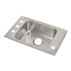 ELKAY - Stainless Steel Sinks Type: Drop In Sink Outside Length: 25 (Inch) - All Tool & Supply