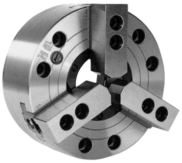 3-Jaw Extra Large Hole Power Chuck; Direct Mount A2-8; 10" - All Tool & Supply