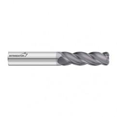 1" Dia. x 6 Overall Length 4-Flute .060 C/R Solid Carbide SE End Mill-Round Shank-Center Cut-FC18 - All Tool & Supply