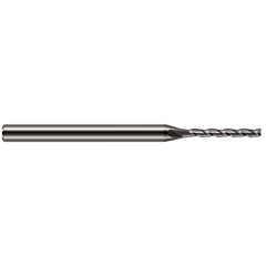 Harvey Tool - Square End Mills; Mill Diameter (Inch): 1/16 ; Mill Diameter (Decimal Inch): 0.0620 ; Length of Cut (Inch): 7/16 ; Length of Cut (Decimal Inch): 0.4370 ; Material: Solid Carbide ; Finish/Coating: Uncoated - Exact Industrial Supply