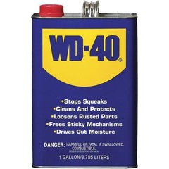 WD-40 - 1 Gal Multi-Use Product - Bulk, Liquid, Stop Squeaks, Removes & Protects, Loosens Rusted Parts, Free Sticky Mechanisms, Drives Out Moisture - All Tool & Supply