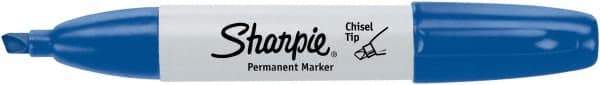 Sharpie - Blue Permanent Marker - Chisel Tip, AP Nontoxic Ink - All Tool & Supply