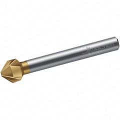 Walter-Titex - 6mm Head Diam, 5mm Shank Diam, 3 Flute 90° High Speed Steel Countersink - All Tool & Supply