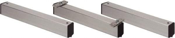 Quantum Storage - 2" Wide, Open Shelving Accessory/Component - Aluminum, Anodized Aluminum Finish, 24" Long, Use with Wire Shelving Units - All Tool & Supply